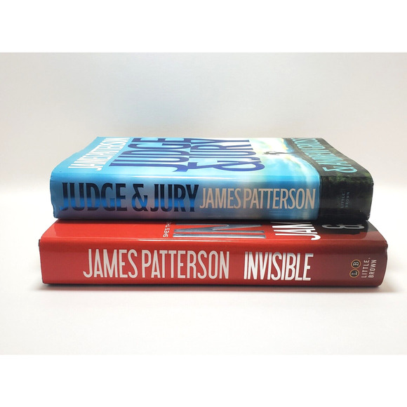 James Patterson Novels Invisible and Judge & Jury Hardcover Book Bundle - Picture 2 of 5